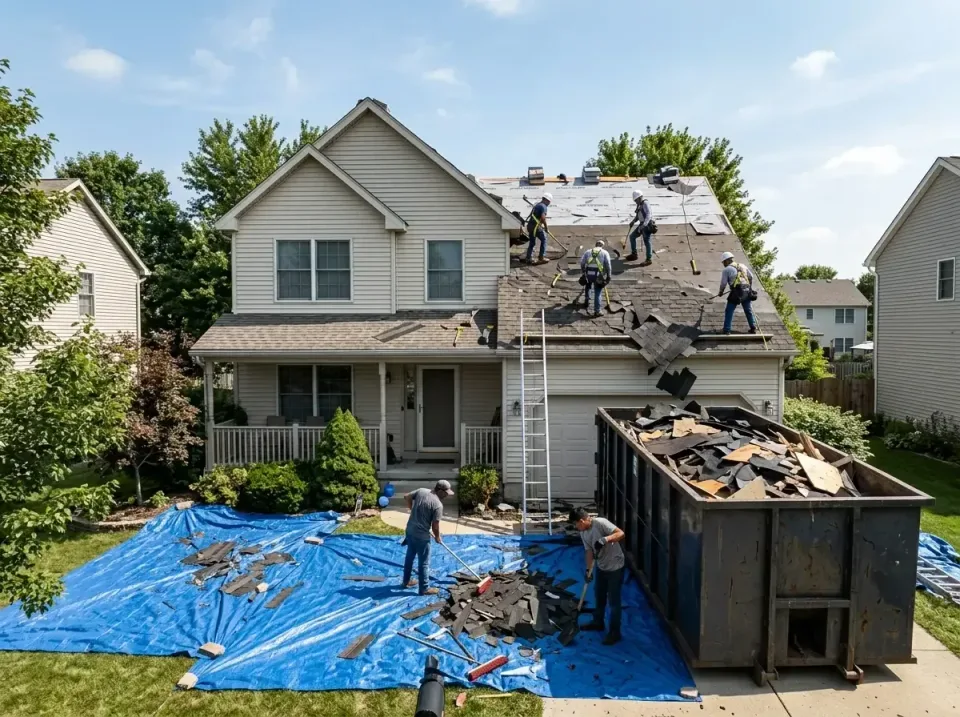 roof-replacement-debris-remova-004 — frequently asked questions, Cheapest Dumpster Rentals in Holiday Shores, IL